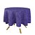Toalha de Mesa Redonda em Tecido Jacquard Roxo Medalhão Tradicional - Imagem 1