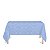 Toalha de Mesa Retangular em Tecido Jacquard Azul Bebê Celeste Medalhão Tradicional - Imagem 1