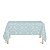 Toalha de Mesa Retangular em Tecido Jacquard Azul e Prata Frozen Medalhão Tradicional - Imagem 1