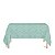 Toalha de Mesa Retangular em Tecido Jacquard Azul Tiffany Medalhão Tradicional - Imagem 1