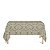 Toalha de Mesa Retangular em Tecido Jacquard Bege Escuro (Fendi) Medalhão Tradicional - Imagem 1