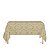 Toalha de Mesa Retangular em Tecido Jacquard Dourado Medalhão Tradicional - Imagem 1