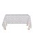 Toalha de Mesa Retangular em Tecido Jacquard Off-White Medalhão Tradicional - Imagem 1