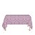 Toalha de Mesa Retangular em Tecido Jacquard Rosa Bebê Medalhão Tradicional - Imagem 1