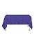 Toalha de Mesa Retangular em Tecido Jacquard Roxo Medalhão Tradicional - Imagem 1