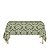 Toalha de Mesa Retangular em Tecido Jacquard Verde Pistache Medalhão Tradicional - Imagem 1