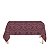 Toalha de Mesa Retangular em Tecido Jacquard Vinho Marsala Medalhão Tradicional - Imagem 1