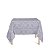 Toalha de Mesa Quadrada em Tecido Jacquard 100% Poliéster Medalhão Cinza - Imagem 1