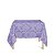 Toalha de Mesa Quadrada em Tecido Jacquard 100% Poliéster Medalhão Lilás - Imagem 1