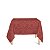 Toalha de Mesa Quadrada em Tecido Jacquard 100% Poliéster Medalhão Vermelho - Imagem 1