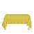 Toalha de Mesa Retangular em Tecido Jacquard 100% Poliéster Medalhão Amarelo Ouro - Imagem 1