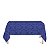 Toalha de Mesa Retangular em Tecido Jacquard 100% Poliéster Medalhão Azul Royal - Imagem 1