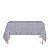 Toalha de Mesa Retangular em Tecido Jacquard 100% Poliéster Medalhão Cinza - Imagem 1