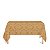 Toalha de Mesa Retangular em Tecido Jacquard 100% Poliéster Medalhão Laranja - Imagem 1