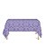 Toalha de Mesa Retangular em Tecido Jacquard 100% Poliéster Medalhão Lilás - Imagem 1