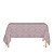 Toalha de Mesa Retangular em Tecido Jacquard 100% Poliéster Medalhão Rosa Envelhecido - Imagem 1