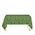 Toalha de Mesa Retangular em Tecido Jacquard 100% Poliéster Medalhão Verde - Imagem 1