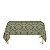 Toalha de Mesa Retangular em Tecido Jacquard 100% Poliéster Medalhão Verde Musgo - Imagem 1