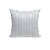 Capa para Almofada em Tecido Jacquard Tradicional Listrado Estreito Branco - Imagem 1
