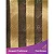Guardanapo em Tecido Jacquard Preto e Dourado Listrado Tradicional - Imagem 1