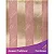 Guardanapo em Tecido Jacquard Rosa Envelhecido e Dourado Listrado Tradicional - Imagem 1