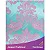 Guardanapo em Tecido Jacquard Azul Tiffany e Rosa Medalhão Tradicional - Imagem 1