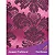 Guardanapo em Tecido Jacquard Pink e Preto Medalhão Tradicional - Imagem 1