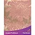 Guardanapo em Tecido Jacquard Rosa Envelhecido e Dourado Medalhão Tradicional - Imagem 1