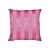 Capa Para Almofada Em Tecido Jacquard Rosa Pink Chiclete Listrado - Imagem 1