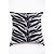 Capa De Almofada Para Sofá Zebra Preto e Branco - Imagem 1
