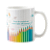 Caneca Porcelana 300ml Lapis de Cor Modelo:Com Frase - Imagem 1
