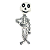 Almofada Halloween Formato Esqueleto 64cm - Imagem 1