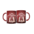 Caneca Porcelana 325ml Vermelha Sagrada Familia Natal - Imagem 1
