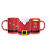 Caneca de Natal 325ml Roupa Papai Noel - Imagem 1