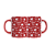 Caneca Porcelana Papai noel Presente Natal 325ml Vermelha Hohoho - Imagem 1