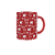 Caneca Porcelana Papai noel Presente Natal 325ml Vermelha Hohoho - Imagem 3