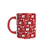 Caneca Porcelana Papai noel Presente Natal 325ml Vermelha Hohoho - Imagem 2