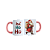 Caneca Porcelana 325ml Papai Noel Vintage - Imagem 1