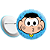 Button Presente Cascão Monimoji - Turma da Mônica - Imagem 1