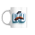 Caneca Branca Dad com Bigode e Chapéu Kathavento 325ml - Imagem 1