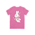 Camiseta Rosa Algodão Coelho Vintage - Imagem 1