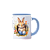 Caneca de Porcelana 325ml Coelho de Páscoa | Presente Fofo e Temático - Imagem 1