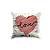 Almofada Aveludada 35x35 - Coração Love - Imagem 1
