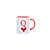 Caneca Porcelana 325ml - Rei & Rainha - Imagem 3