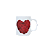 Caneca Porcelana 325ml Corações de Rosas - Imagem 1
