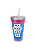 Copo Canudo Foco, Força e Fé 470ml - Imagem 1