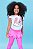 Legging com sainha rosa - Imagem 2