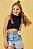 Blusa Top Cropped Preta - Imagem 1