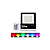 Refletor Holofote LED 200w RGB  Colorido -  com Controle Remoto - Imagem 1