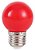 Lâmpada Led Bolinha 1W  Vermelho  - 110/220v - Imagem 1